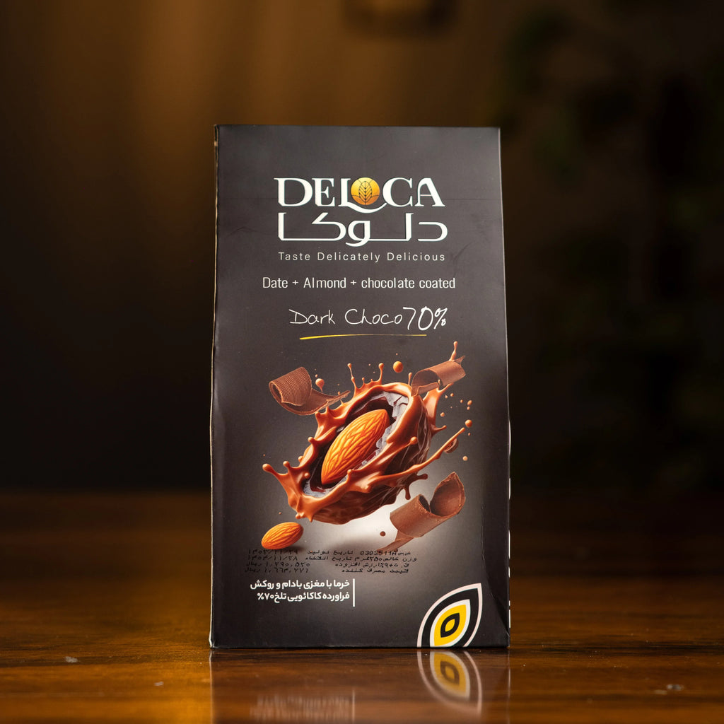 Almond Coated with Date and Dark Chocolate
