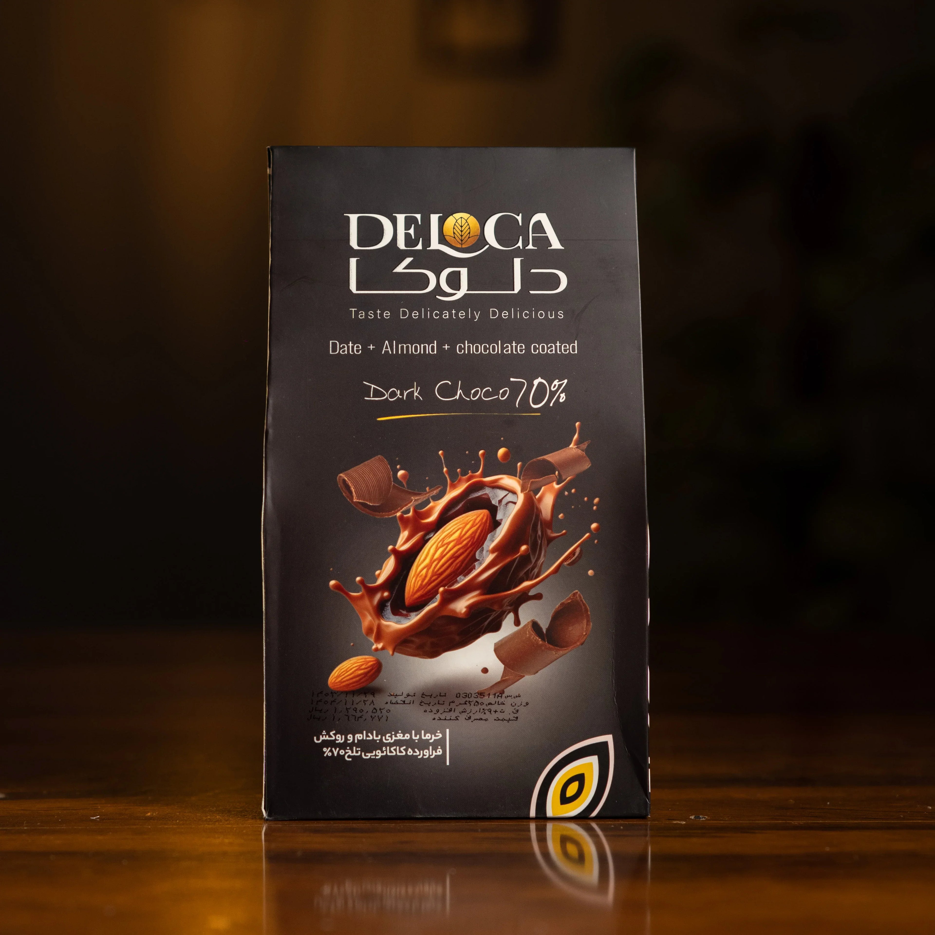 Almond Coated with Date and Dark Chocolate