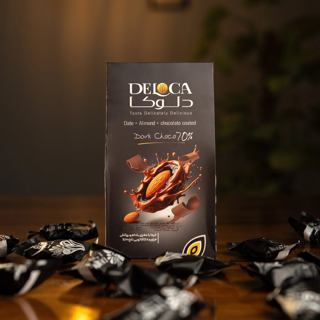 Almond Coated with Date and Dark Chocolate