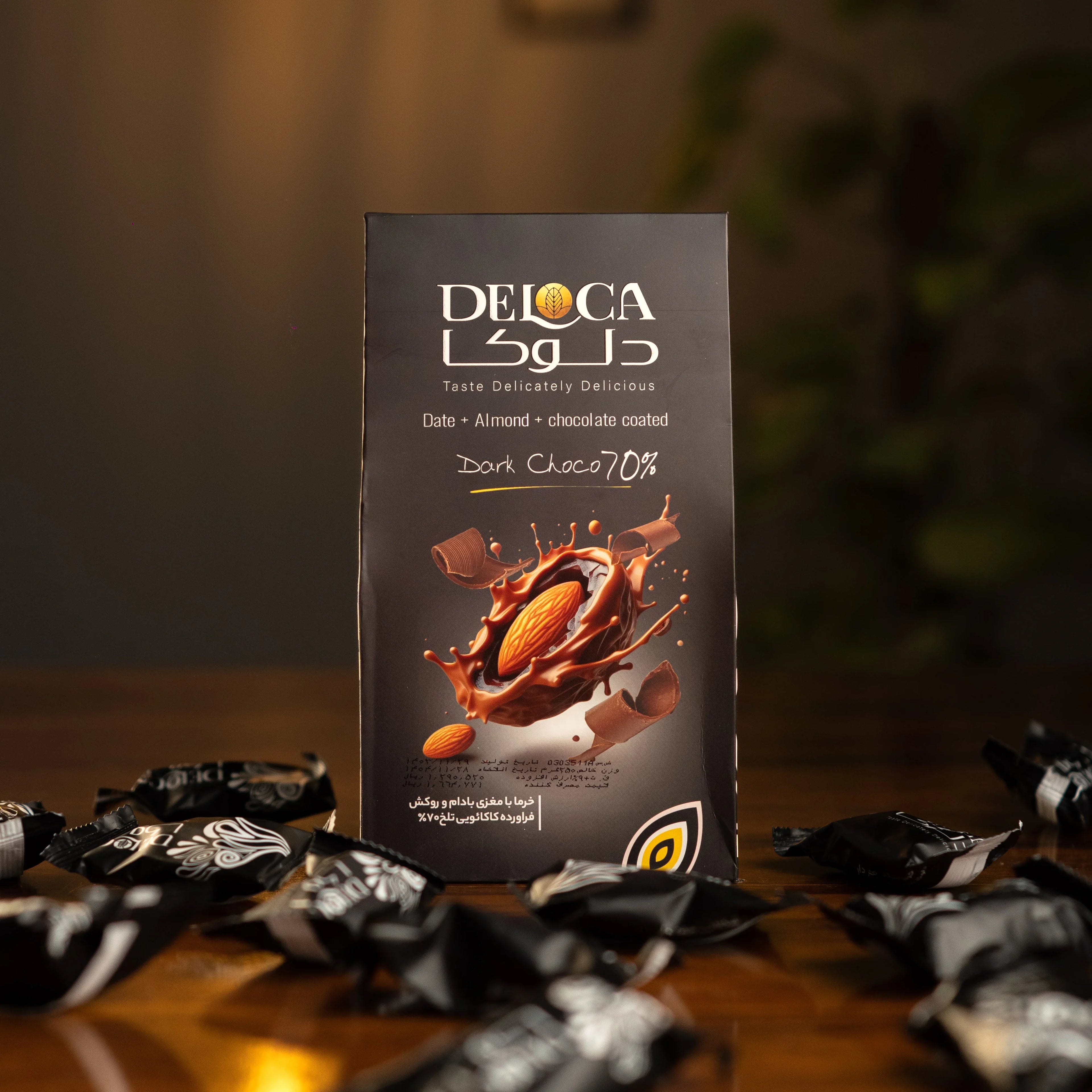 Almond Coated with Date and Dark Chocolate