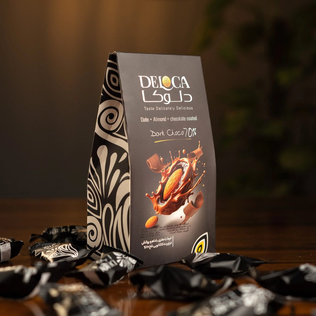 Almond Coated with Date and Dark Chocolate