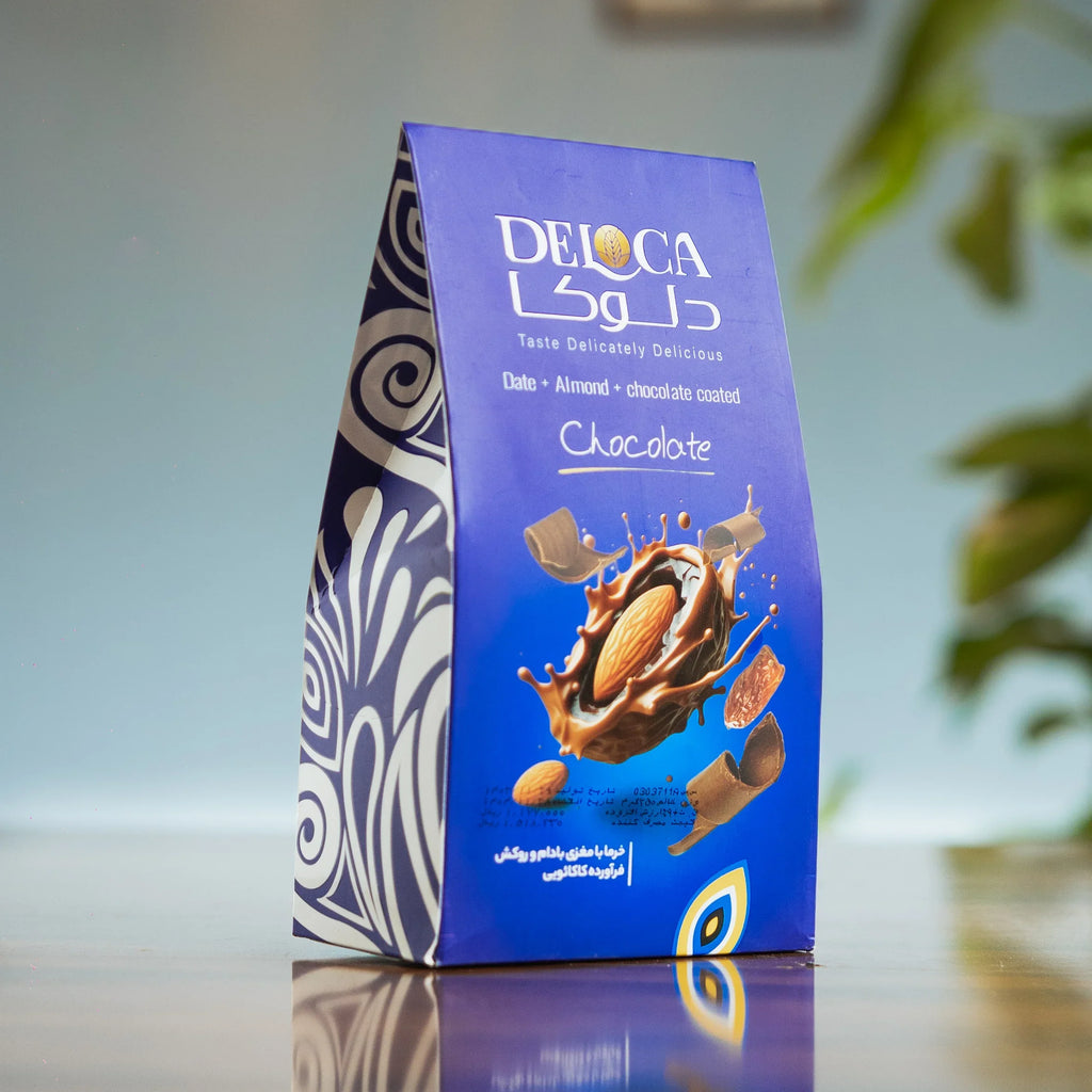 Chocolate Dates with Roasted Almonds