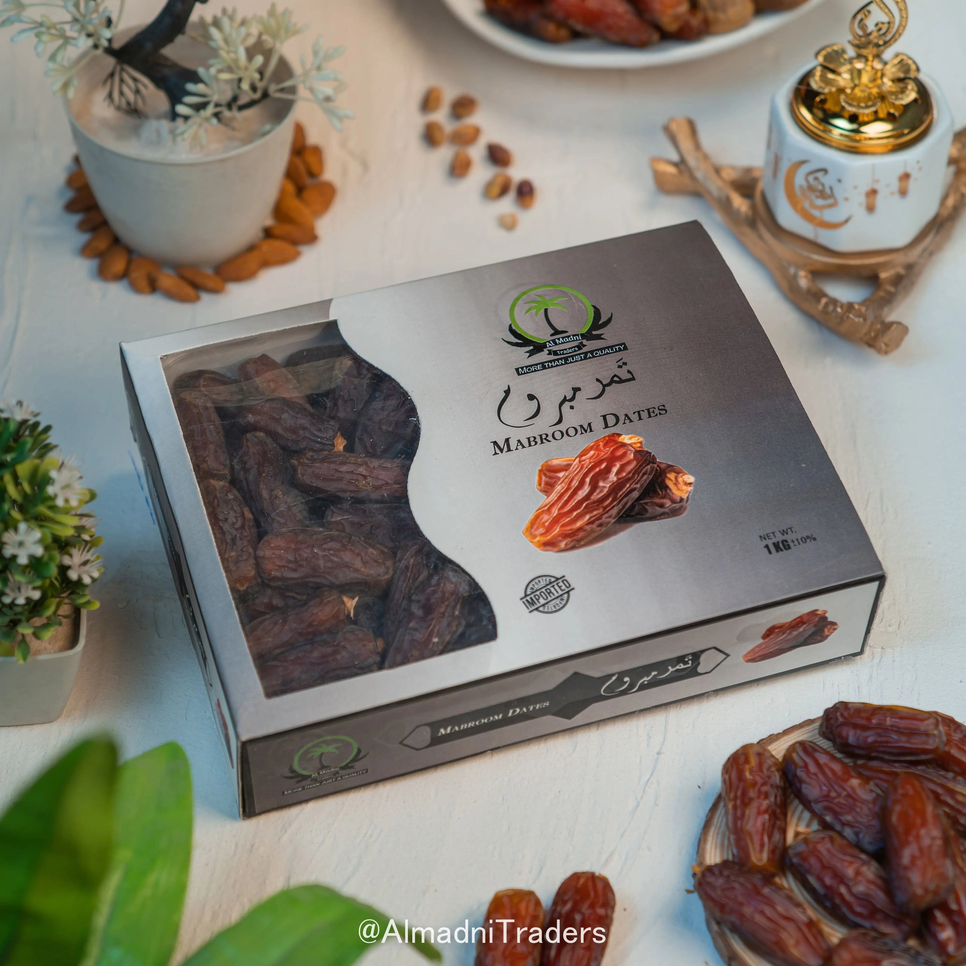 Mabroom Premium Jumbo Date front of its premium packaging.